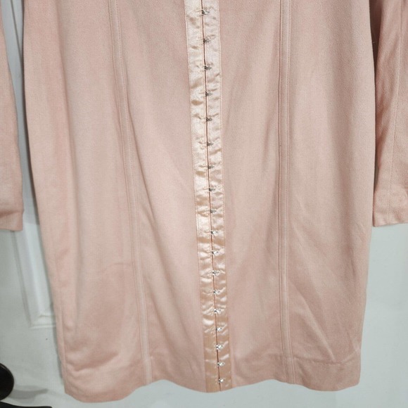 House of CB Womens Dress Ricci Pink Suedette Bustier Corset Mini Bodycon Sz S - Picture 6 of 11